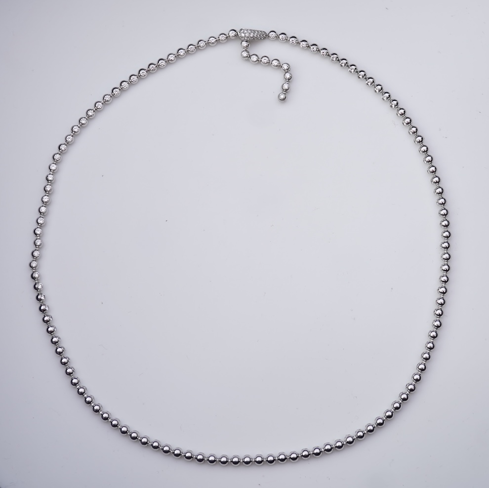 Cartier, a diamond necklace, 'Perles de Diamants', circa 2000